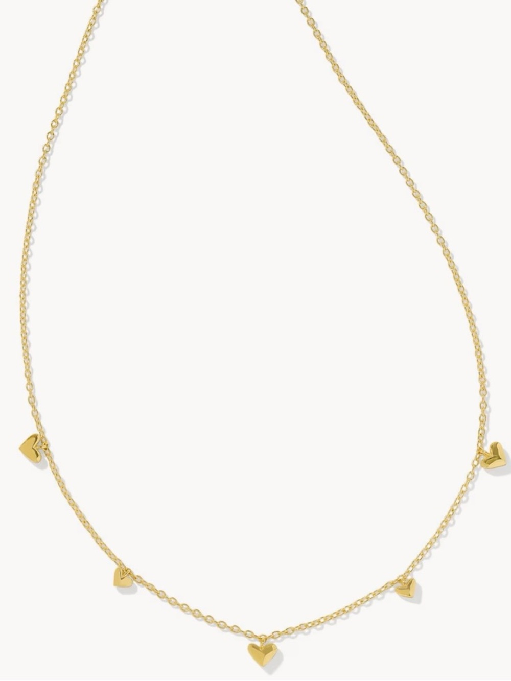 Kendra Scott Phoebe Strand Gold Heart Necklace